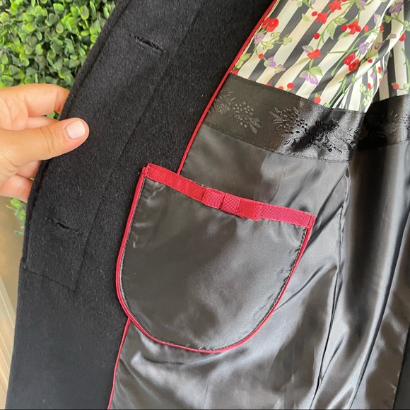 Cole Haan Angora Rabbit Hair And Wool Coat Size 10 - Picture 9 of 11